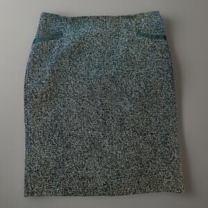 Van Heusen tweed gray Skirt Womens Size 10 Lined Business Career Straight